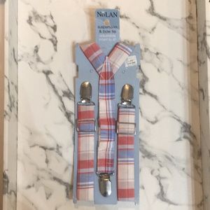 Plaid suspenders infant to 4T